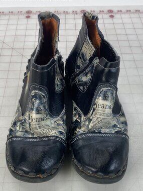 TMA EYES~ German Leather Ankle Boots/ Booties~Size 9.5